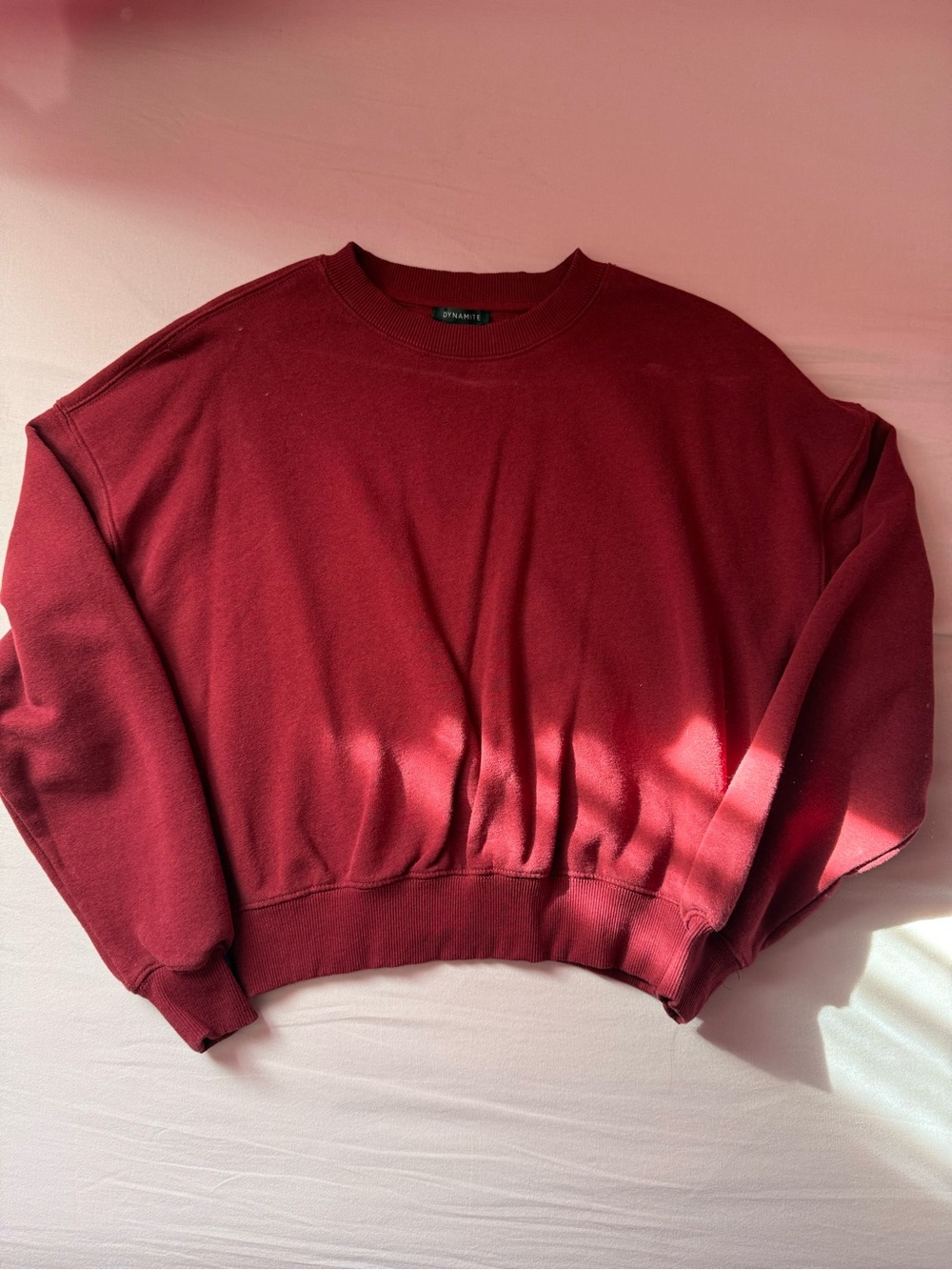 Dynamite Women's Crewneck Sweater in Red